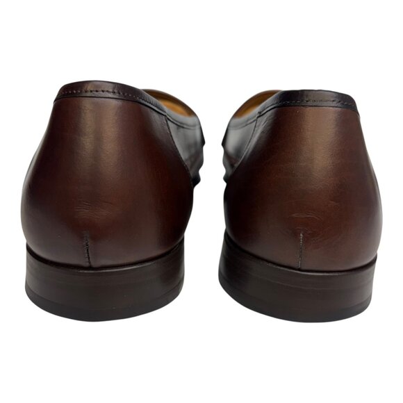 Mezlan Costa Tassel Loafers Brown Croc and Leather Slip on Men\'s 10 Spain